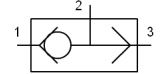 simbolo válvula neumática selectora de circuitos
